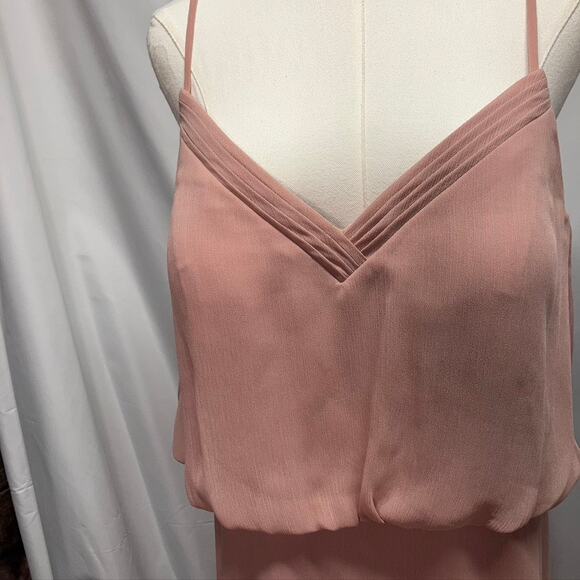 Azazie Rebecca Bridesmaid Dress Dusty Rose Pink Custom Size Womens Wedding Prom‎ - Picture 3 of 15
